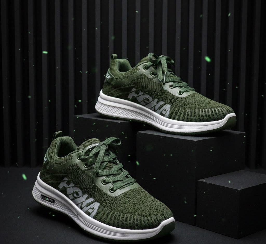 “LECWASS Green Lightweight Sports Sneakers for Men | Breathable Running Shoes”u