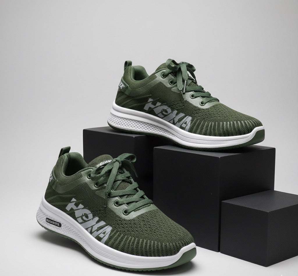 “LECWASS Green Lightweight Sports Sneakers for Men | Breathable Running Shoes”u